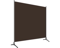 Kamerscherm | Roomdivider | Privacy Scherm met 1 paneel 175x180 cm bruin