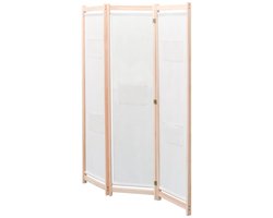 Kamerscherm | Roomdivider | Privacy Scherm met 3 panelen 120x170x4 cm stof crème