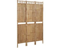 Kamerscherm | Roomdivider | Privacy Scherm met 3 panelen 120x180 cm bamboe