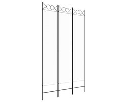 Kamerscherm | Roomdivider | Privacy Scherm met 3 panelen 120x200 cm stof wit