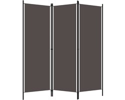 Kamerscherm | Roomdivider | Privacy Scherm met 3 panelen 150x180 cm antraciet