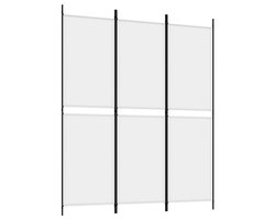 Kamerscherm | Roomdivider | Privacy Scherm met 3 panelen 150x180 cm stof wit