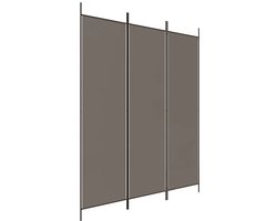 Kamerscherm | Roomdivider | Privacy Scherm met 3 panelen 150x200 cm stof antracietkleurig