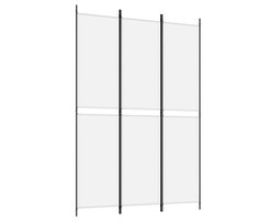 Kamerscherm | Roomdivider | Privacy Scherm met 3 panelen 150x220 cm stof wit