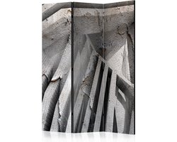 Kamerscherm - Scheidingswand - Vouwscherm - Beton 3D [Room Dividers] 135x172 - Artgeist Vouwscherm