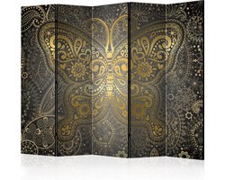 Kamerscherm - Scheidingswand - Vouwscherm - Golden Butterfly II [Room Dividers] 225x172 - Artgeist Vouwscherm