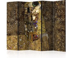 Kamerscherm - Scheidingswand - Vouwscherm - Golden Kiss II [Room Dividers] 225x172 - Artgeist Vouwscherm