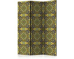 Kamerscherm - Scheidingswand - Vouwscherm - Malachite Mosaic [Room Dividers] 135x172 - Artgeist Vouwscherm