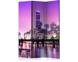 Kamerscherm - Scheidingswand - Vouwscherm - Purple Melbourne [Room Dividers] 135x172 - Artgeist Vouwscherm