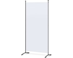 Kamerschermen 1-delig Paravent Ruimteverdeler Kamerscherm Scheidingswand Opvouwbaar Inkijkbescherming voor Kantoor Hotel Ziekenhuis Woonkamer Balkon Tuin (Wit, 80 x 180cm)