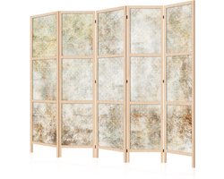 Kamerverdeler 5 Panelen - Enkelzijdig Roomdivider met Industrieel Motief - Slaapkamer en Woonkamer Afscheiding