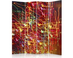 Kamerverdeler Canvas - Decoratieve Wand - Ruimtes Indelen - Eenzijdig Bedrukt - 4-Delig 145x150cm - Multicolor