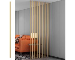Kamerverdeler Smeedijzer - Wandscheiding Scheidingswand - Ruimte Indelen - Verstelbaar Lichtgewicht - 94 cm Hoog - Goud