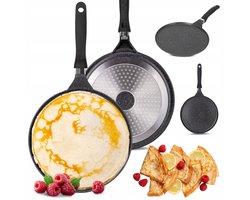 Kamille Crêpepan 28cm - Antikroes, Marmer, Inductie