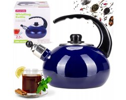 Kamille Emaille Waterkoker 2,5L - Gas & Inductie - Retro Stijl