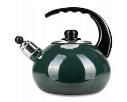 Kamille Emaille Waterkoker 2,5L Groen - Gas & Inductie