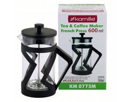 Kamille Glazen Koffie & Theepot met Filter - 600ml