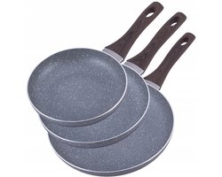 Kamille Koop 3-delige Koekenpan Set - Geschikt voor Inductie