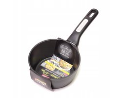 Kamille Rondel 1,2L Anti-aanbaklaag Inductie Gas Keramiek Zwart