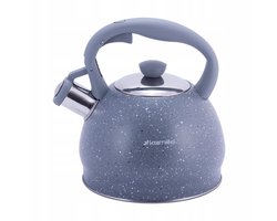 Kamille RVS Fluitketel 2L - Geschikt voor Inductie - Grijs