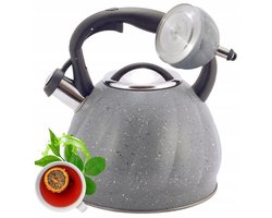 Kamille RVS Waterkoker 3L - Geschikt voor Inductie - Met Fluitje