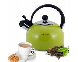 Kamille RVS Waterkoker met Fluitje - 2,5L - Geschikt voor Inductie