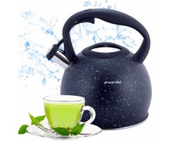 Kamille RVS Waterkoker met Fluitje - 3L - Geschikt voor Inductie