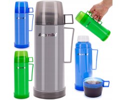 Kamille Thermosbeker met Glazen Beker 0.45L - Ideaal voor Reizen