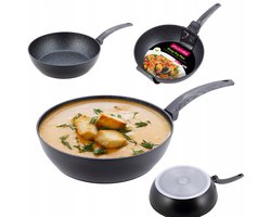 Kamille Wok Pan met Marmscoating - 26 cm - Inductie