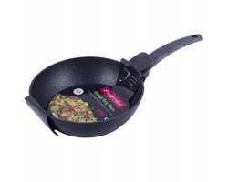 Kamille Wokpan met Marmercoating - 24 cm - Inductie Geschikt