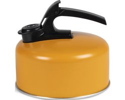 Kampa Fluitketel Billy Geel 2 Liter - Camping Caravan Camper Fluitketel
