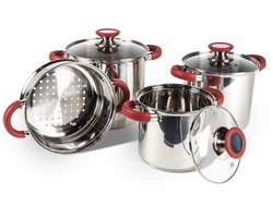 Kampa Space Saver Deluxe Pannenset - Pannensets RVS -