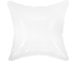 Kampeerkussen Opblaasbaar - Lucht Kussen - Kamperen en Reizen - Waterafstotend PVC - 45x45cm - Transparant