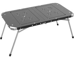 Kampeertafel Opvouwbaar - Buiten Eettafel - Koken en Reizen - Modulair Uitbreidbaar - 2.75 kg - Zwart