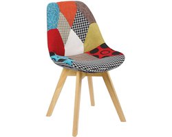 Kamyra® Kleurrijke Linnen Stoelen - Eetkamerstoelen/Stoel - Voor bij de eettafel, woonkamer & slaapkamer – Meerdere kleuren