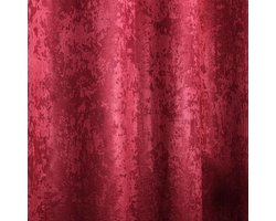Kamyra® Set van 2 Gordijnen Verduisterend & Isolerend - 100% Polyester - Gordijnroede/Gordijn/Vitrage - 135x245 cm - Rood