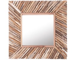KANAB - Wandspiegel - Lichte houtkleur - Hout