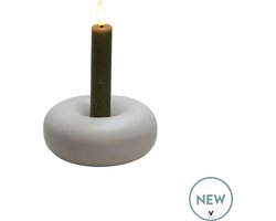 kandelaar Batavo | ivory | Ø13 x H3 cm
