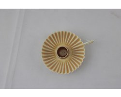 Kandelaar beige 11x9x3cm