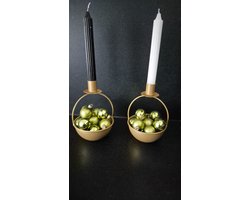 Kandelaar 'BOL' - Kaarsenhouder Goud Metaal