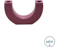 Kandelaar Chaco | Mauve | L20 x B5 x H12 cm