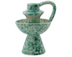 Kandelaar Diva groen 14cm