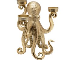 Kandelaar goud octopus 23cm Kare Design