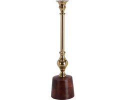 Kandelaar - goudkleur- kaars - 36 cm hoog - woondecoratie - woonaccessoires