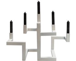 Kandelaar Huasco | Ivory - Beige | L50 x B26 x H32 cm