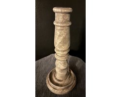 Kandelaar Jantje | 25 cm | Hout | Woonaccessoires | Woonaccessoire | Landelijk | Industrieel | Kandelaar | Ronde vorm | Woon | Wonen | Decoratie | Woonaccessoires | Woonaccessoire | Chique | Diner | Houder | Wood | Dinerkaarshouder | Dinerkaars