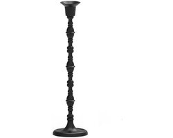 Kandelaar - Kaarsenhouder Ornament - Sfeer Creëren - Hoge Kwaliteit Materialen - 10x10x10 mm - Zwart