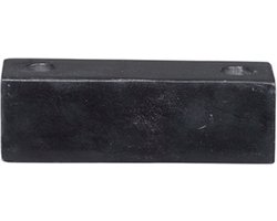 Kandelaar Kaarshouder Potloodkaarsjes Dunne Kaarsen - Broste Copenhagen - Marmer - Zwart - 11 x 3,5 x 3,5 cm