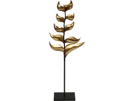 Kandelaar - plant model - 9 waxinehouder - Metaal - Goud - Zwart  - 102 cm