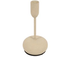 Kandelaar S creme 8x8x15,5cm